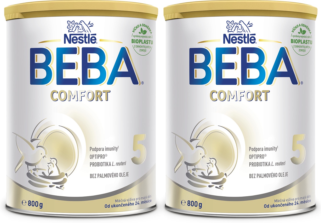 BEBA COMFORT 5, mléko pro malé děti, 2× 800 g