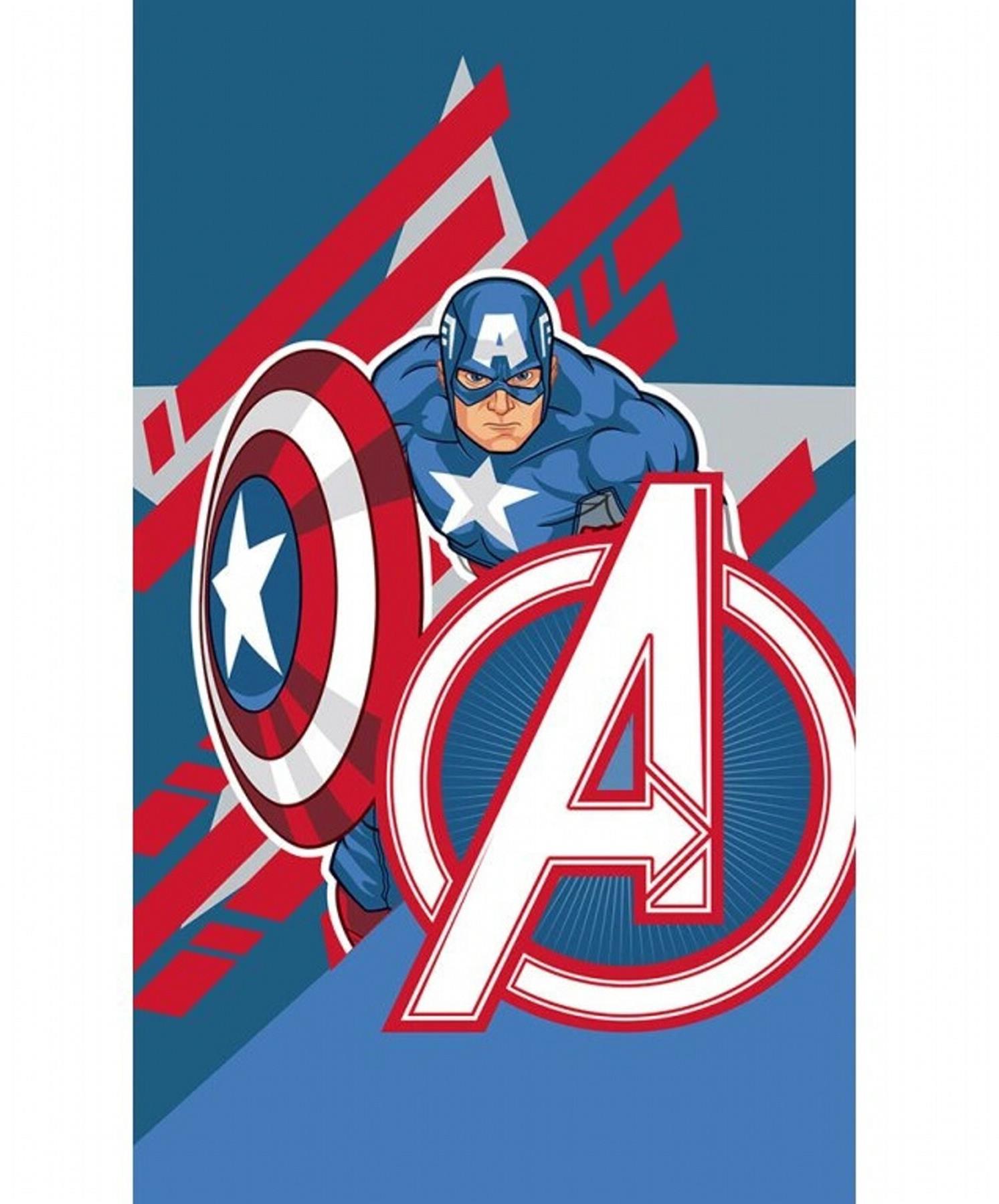 Carbotex Dětský ručník Avengers Kapitán Amerika 30 × 50 cm