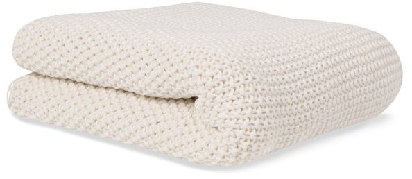 Bonjourbébé Dětská pletená deka organická bavlna 70 × 90 cm, beige