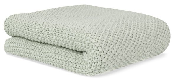 Bonjourbébé Dětská pletená deka organická bavlna 70 × 90 cm, mint