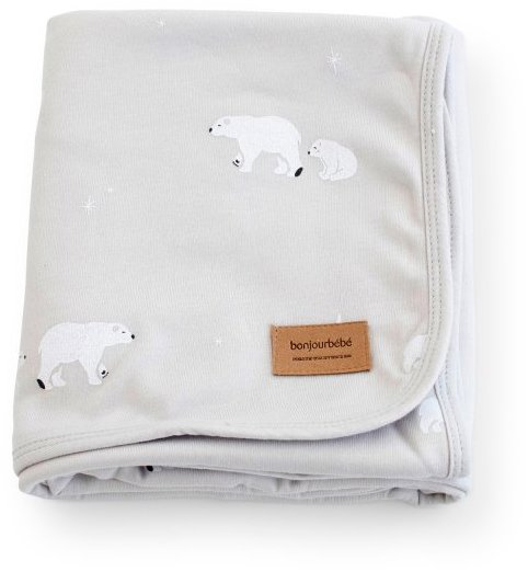 Bonjourbébé Dětská bavlněná deka Polaris Grey