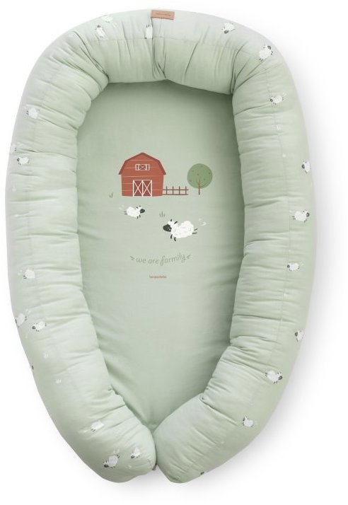 Bonjourbébé Bavlněné hnízdečko XL Funny Farm