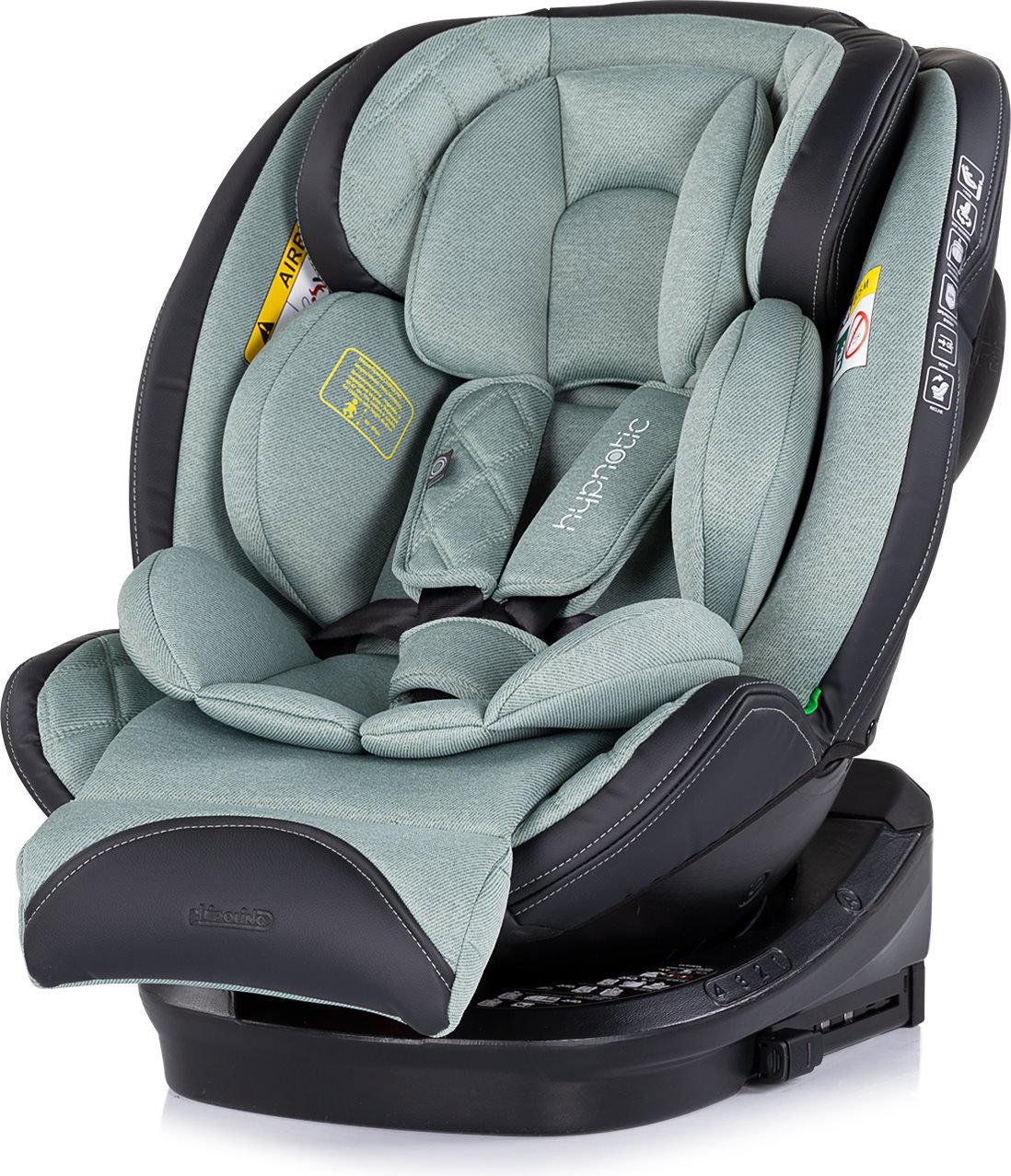CHIPOLINO Hypnotic i-Size 40 - 150 cm Isofix 360, basil