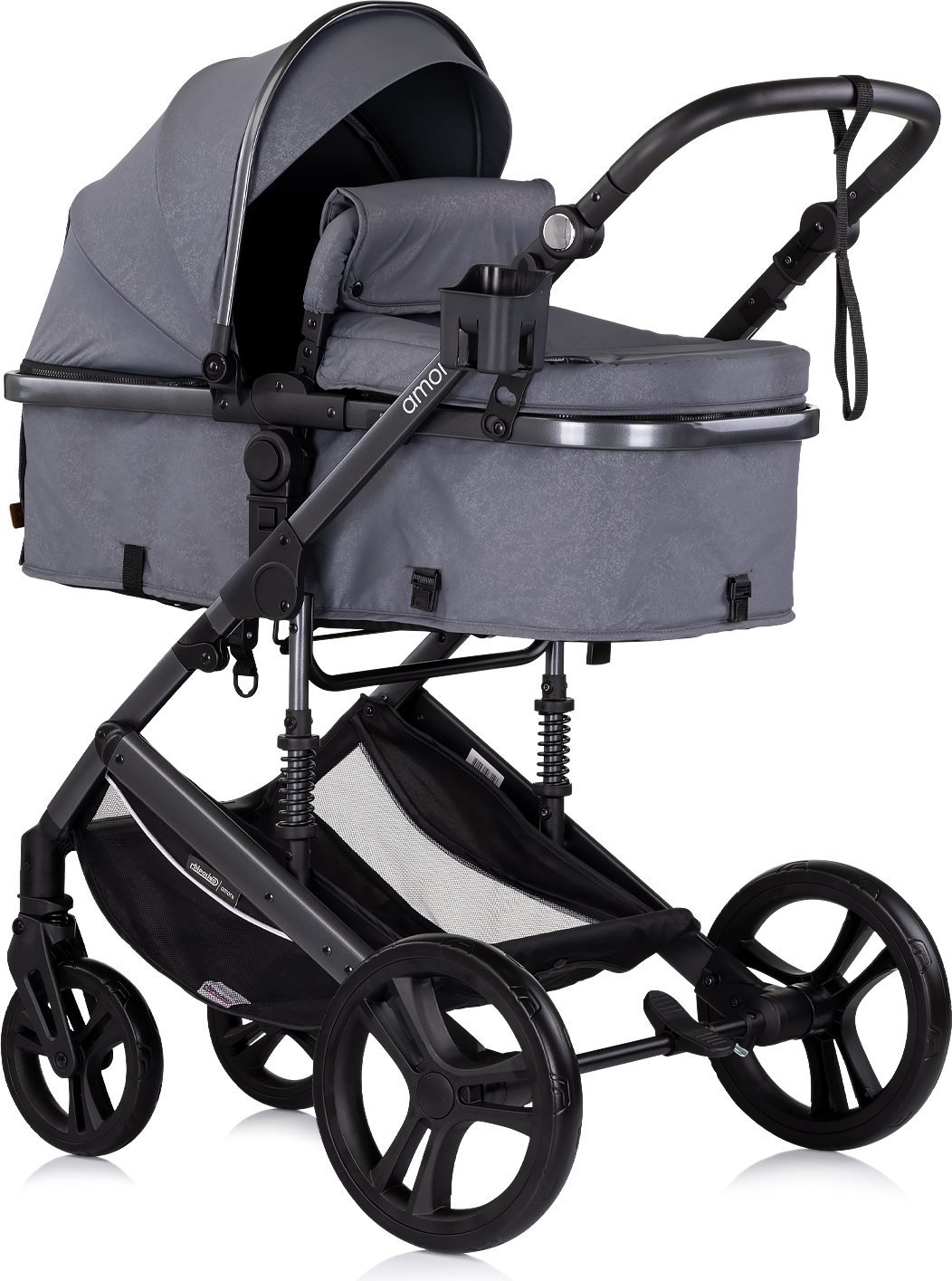 CHIPOLINO Kočárek kombinovaný Amore 2v1 Cloud Grey
