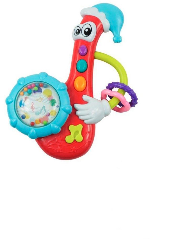 Baby Mix Dětské chrastítko s melodií, saxofon červený