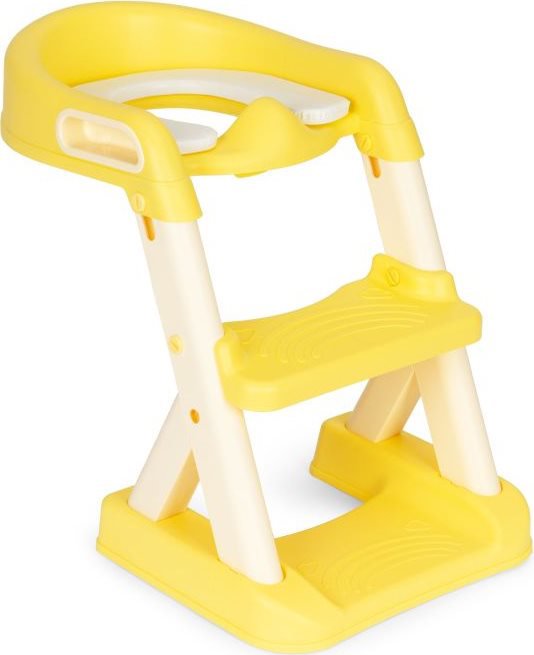 ECOTOYS Záchodové prkénko se žebříkem, žluté