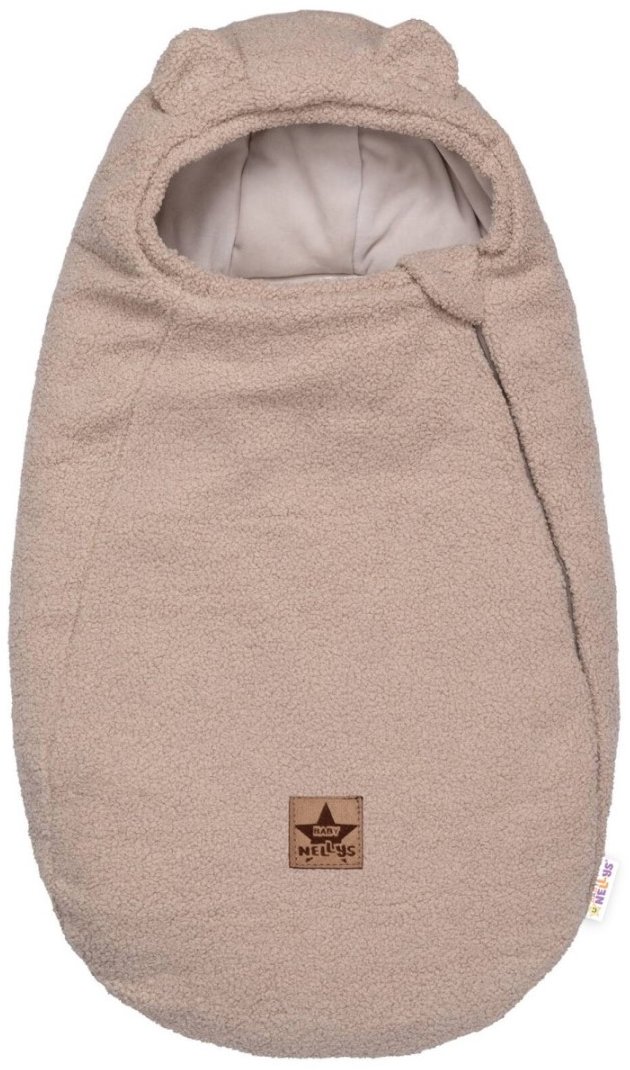Baby Nellys Teploučký fusak Beránek exclusiv, 85 × 50 cm, béžový
