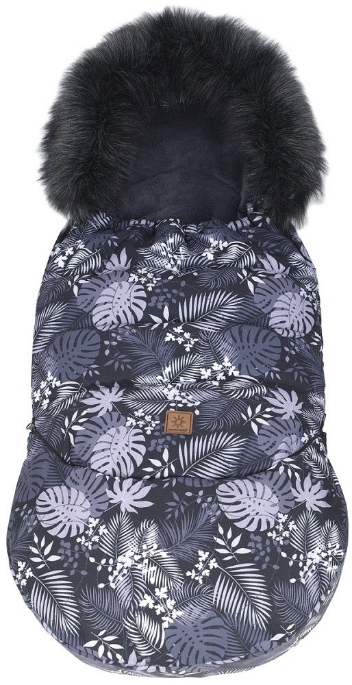 Mamo Tato Zimní fusak Combo 3v1 s kožešinkou, Palmy, 114 × 52  cm