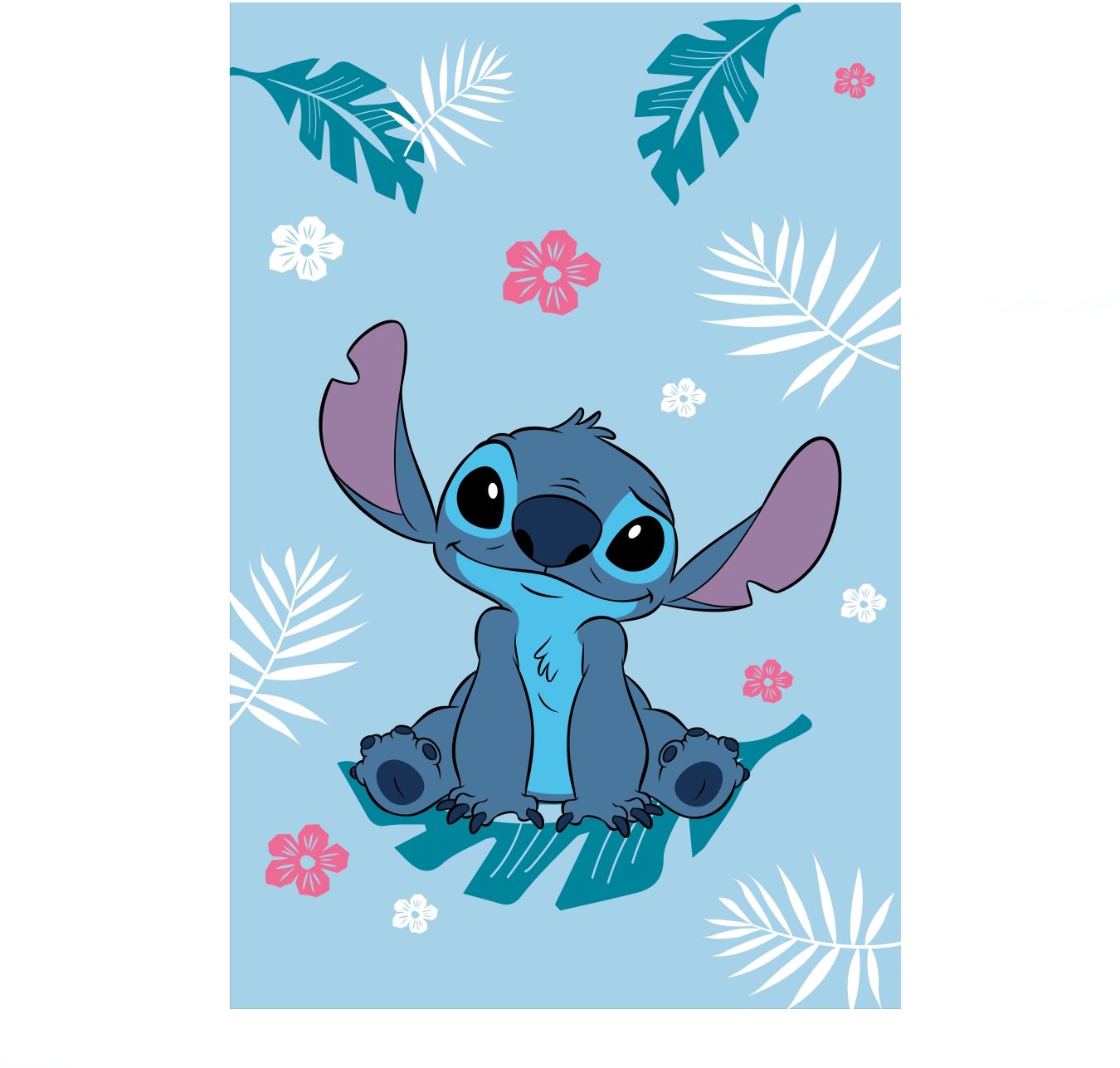 Jerry Fabrics Dětská fleecová deka Lilo a Stitch Blue 100 × 150 cm