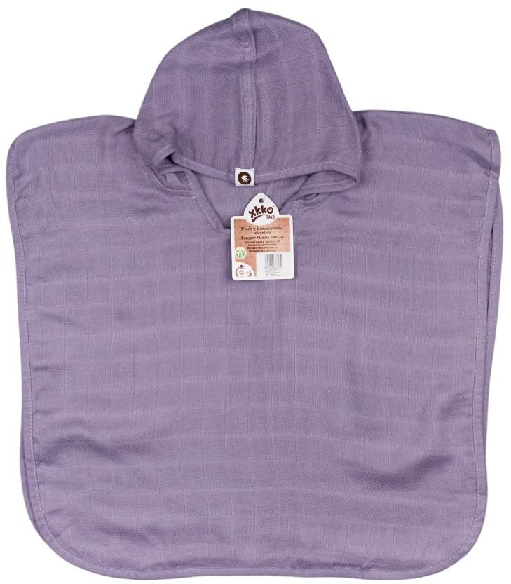 XKKO BMB Bambusové mušelínové pončo Colours Lavender Aura Vel. 2 (2-3 roky)