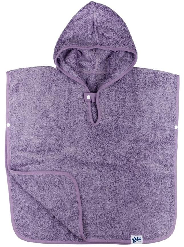 XKKO Bio bavlněné froté pončo Organic Lavender Aura (1,5 - 4 roky)