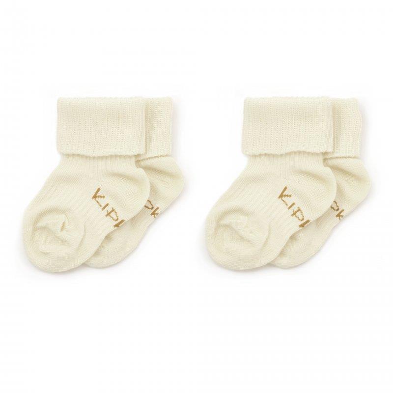 KipKep Dětské Stay-on-Socks 0-6 m 2 páry Off White