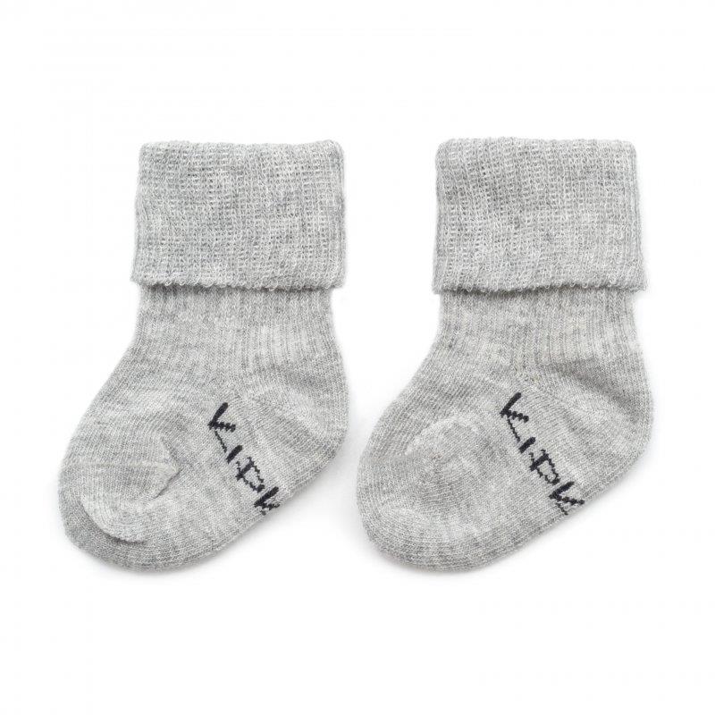 KipKep Dětské Stay-on-Socks Newborn 1 pár Grey