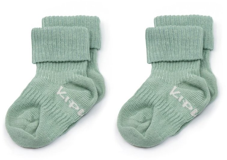 KipKep Dětské Stay-on-Socks 0-6m 2 páry Pale Green