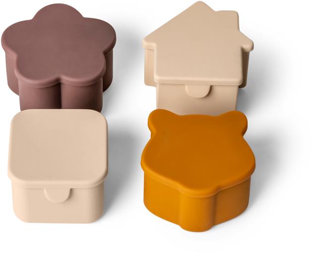 Citron Silikonové organizéry na potraviny Beige/Plum/Caramel