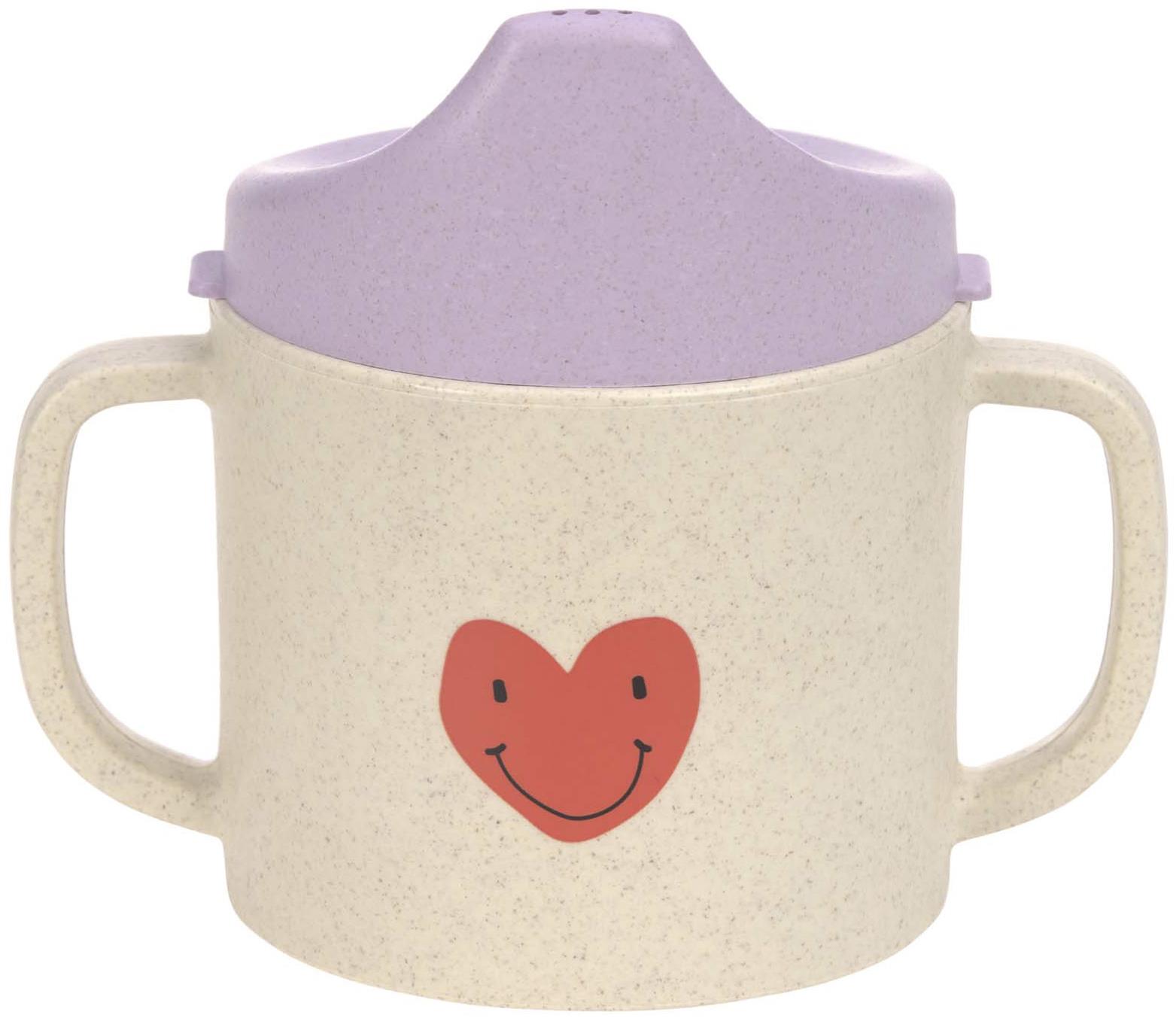 Lässig Sippy Cup PP/Cellulose Happy Rascals Heart lavender