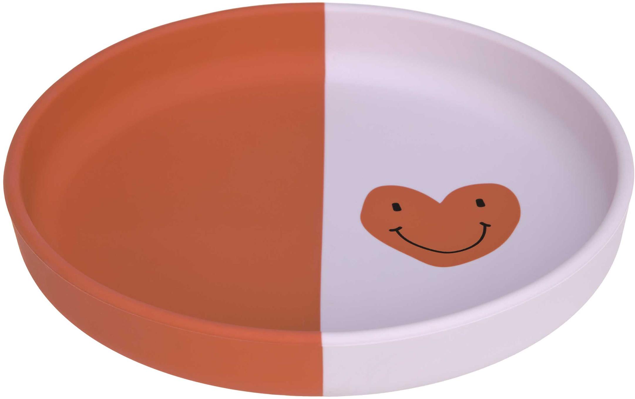 Lässig Plate Happy Rascals Heart lavender