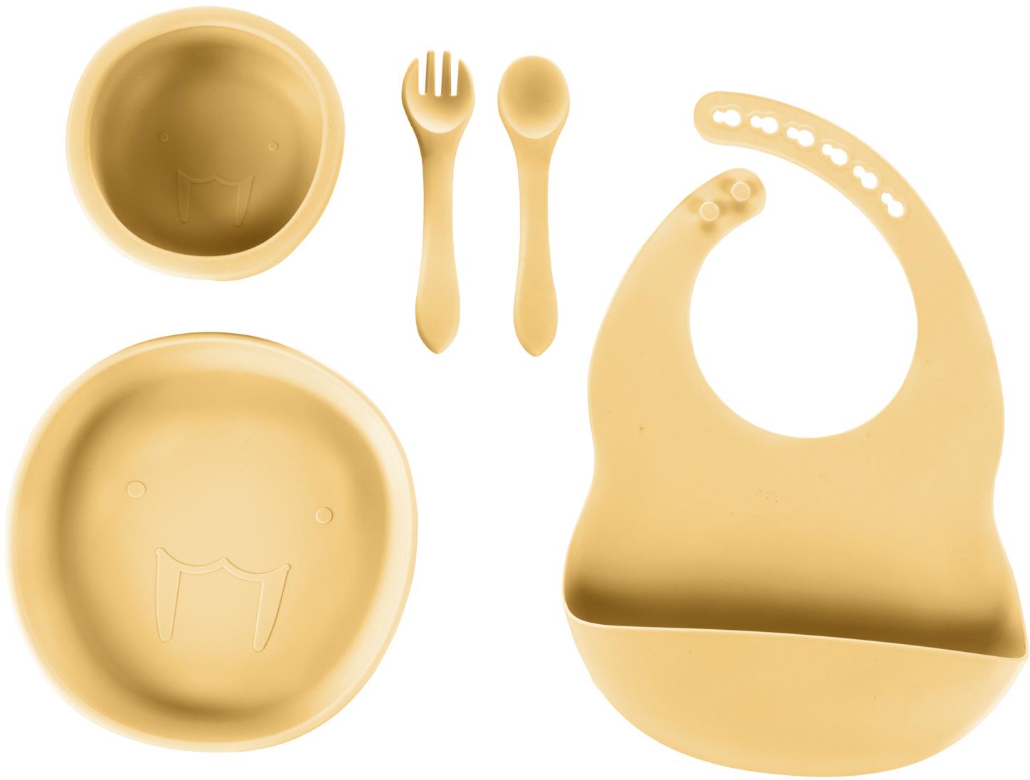 Zopa Dětská jídelní sada Mustard Yellow