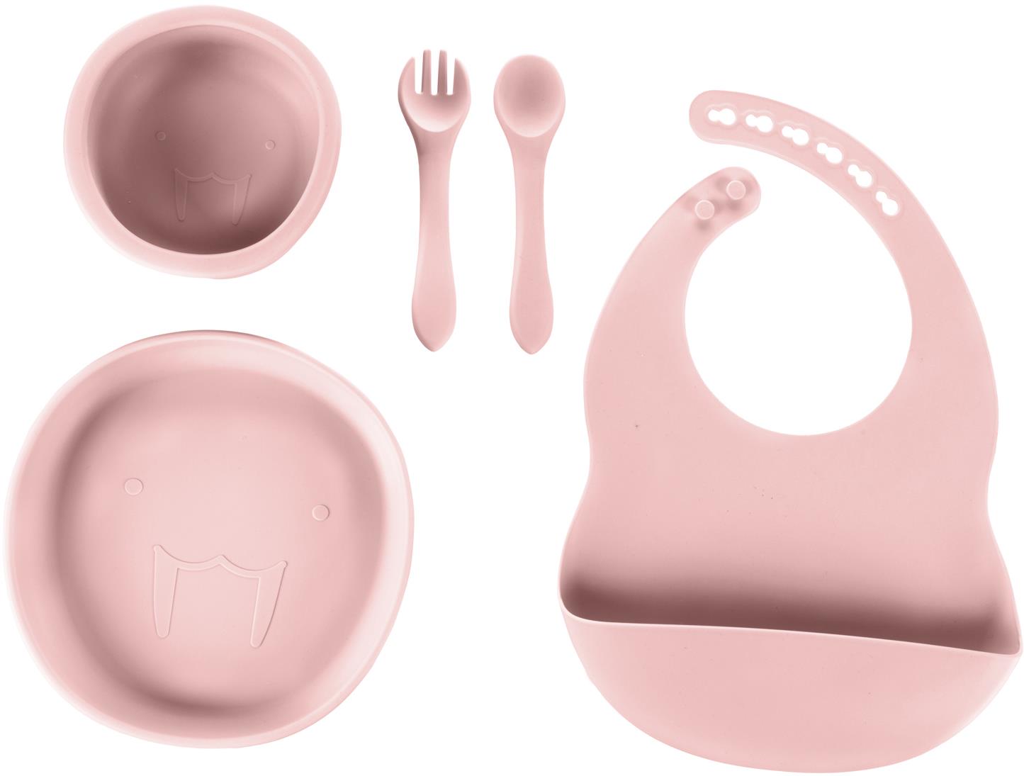 Zopa Dětská jídelní sada Old Pink