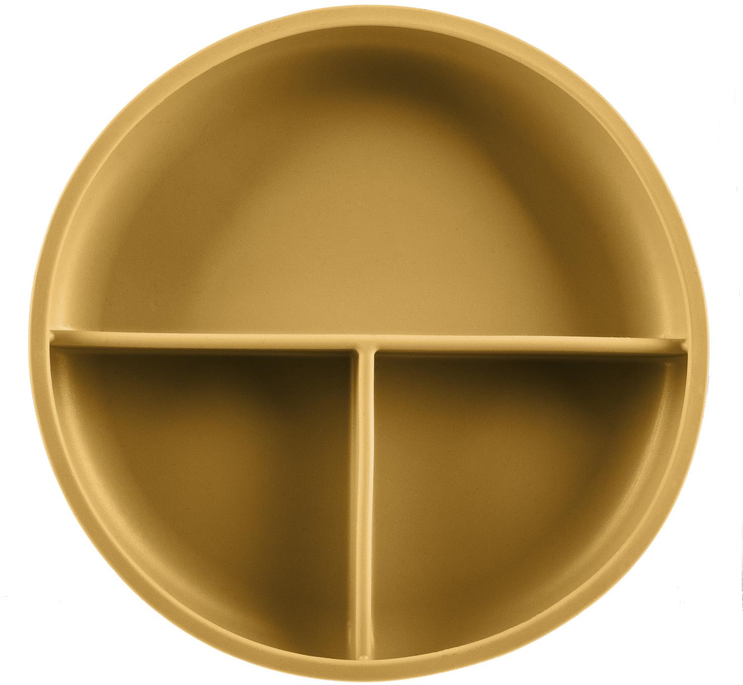 Zopa Dělený talířek s přísavkou Mustard Yellow