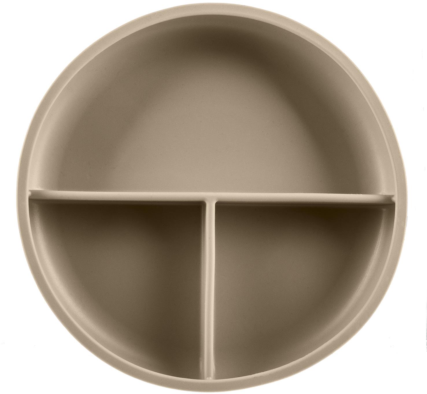 Zopa Dělený talířek s přísavkou Sand Beige