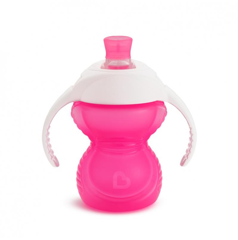 Munchkin Hrneček Click Lock s oušky a pítkem 237 ml růžový