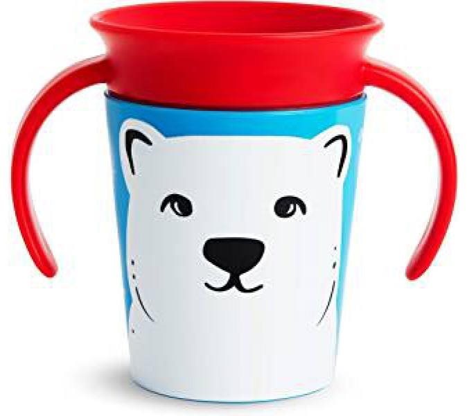 Munchkin Juniorský hrneček WildLove 360° s oušky 177 ml polární medvěd