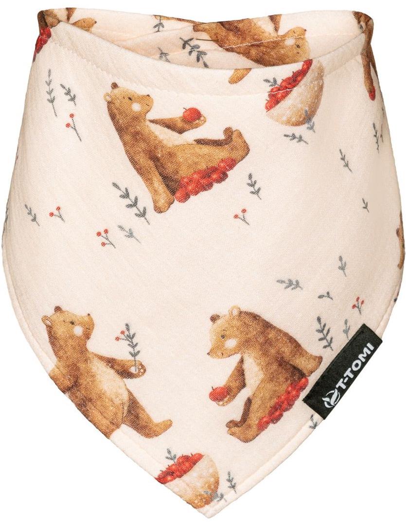 T-TOMI Bio Mušelínový nastavitelný slintáček Very beary