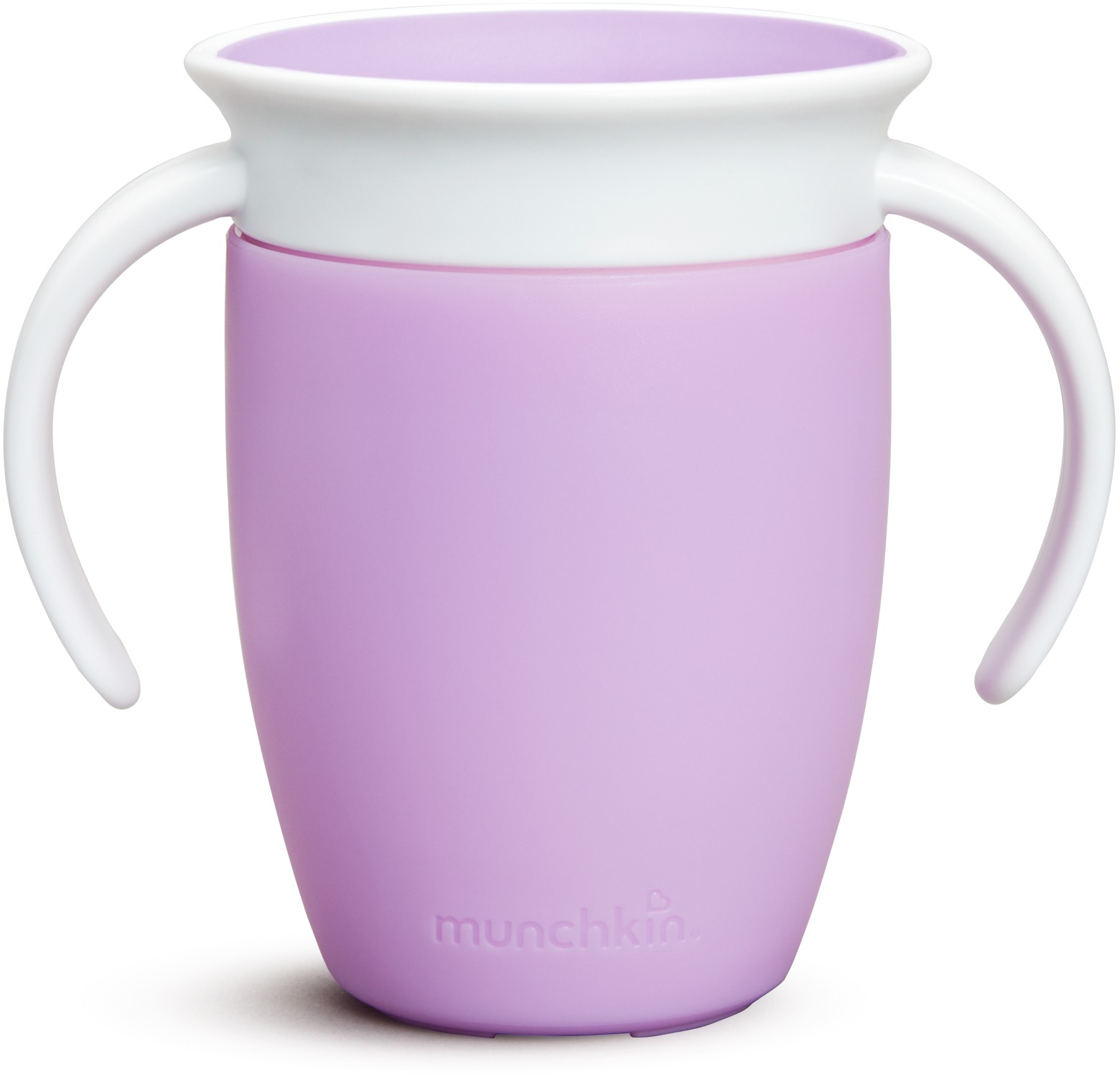 Munchkin Juniorský netekoucí hrneček 360°s oušky 207 ml fialový