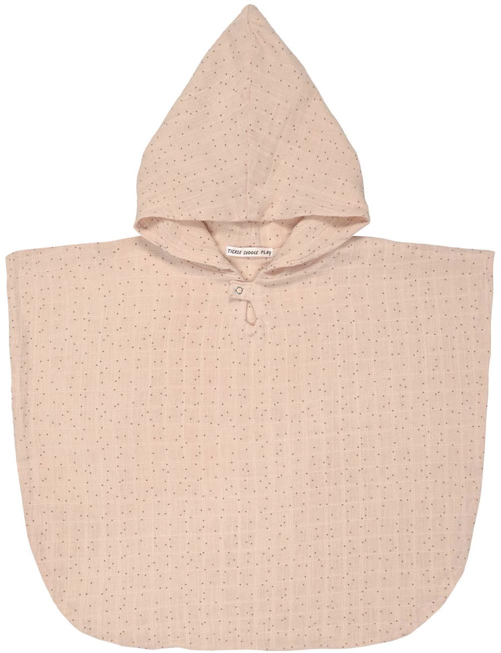 Lässig Muslin Poncho dots peach rose