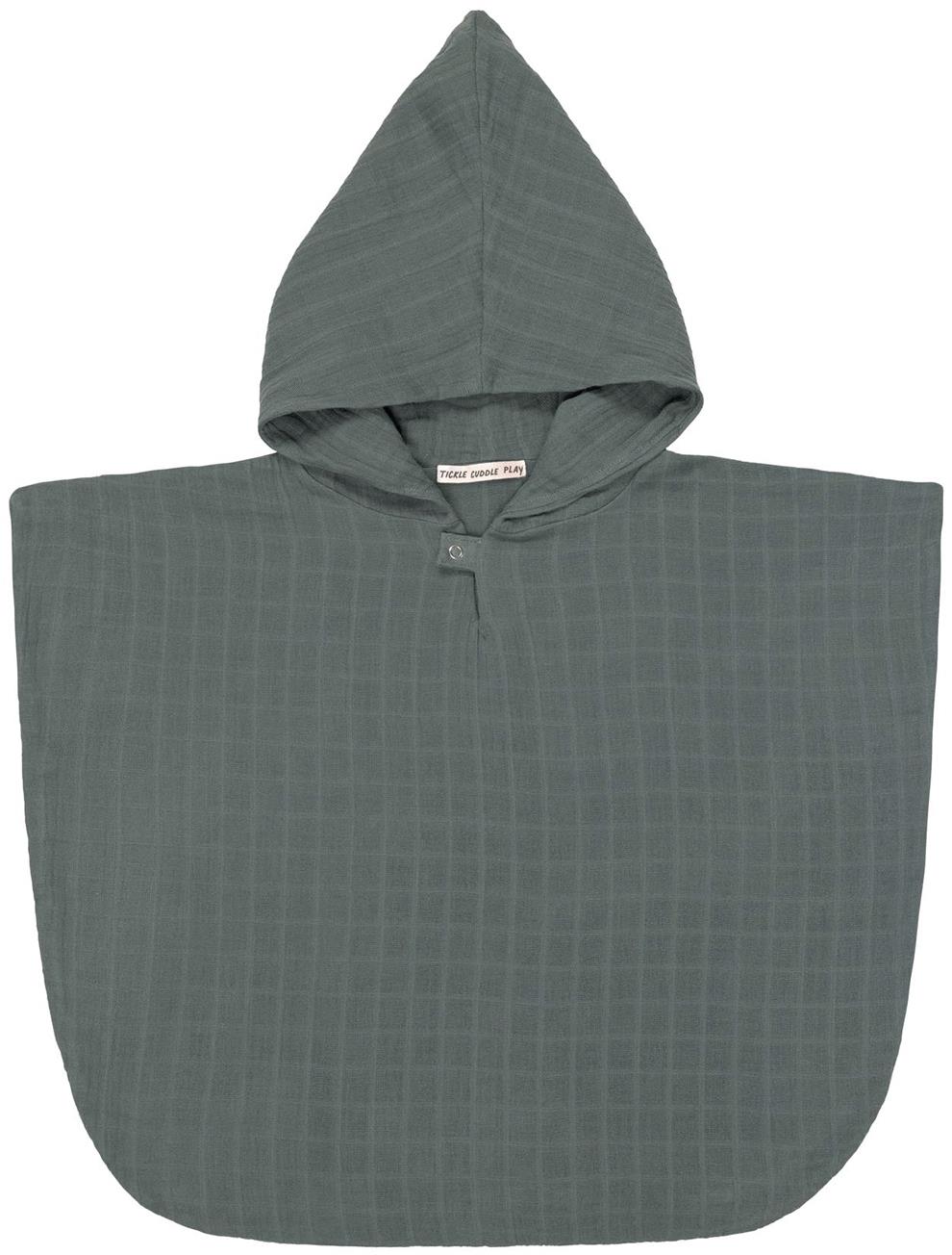 Lässig Muslin Poncho petrol green