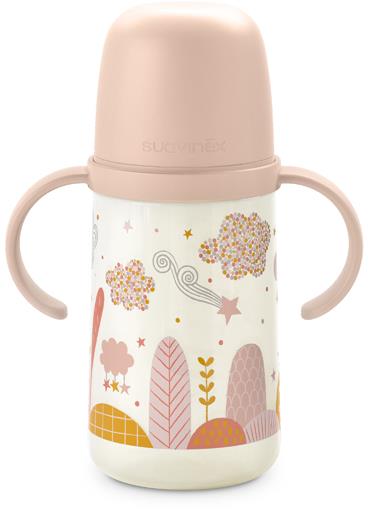 Suavinex Druhá láhev s oušky Dreams 270 ml růžová