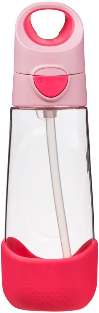 B.box Lahev na pití s brčkem 600 ml flamingo fizz