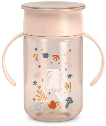 Suavinex Wonderland 360° Růžový 340 ml