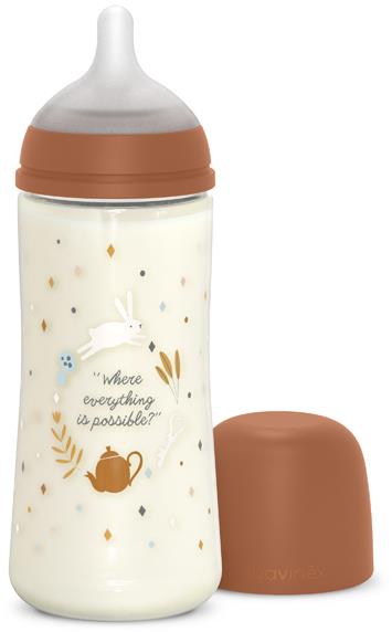 Suavinex Wonderland Fyziologická L 360 ml hnědá