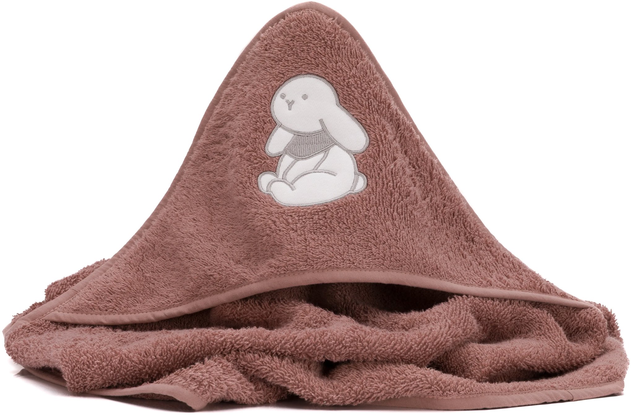 Fillikid Osuška s kapucí rabbit pink 75 × 75 cm
