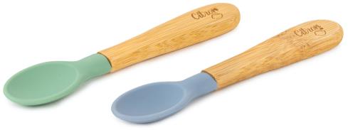 Citron Sada bambusových lžiček - zelená / modrá
