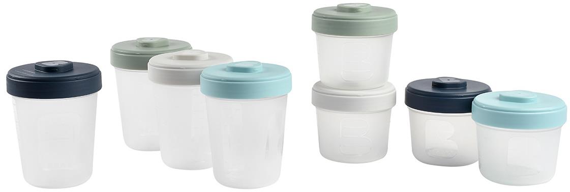 Beaba Kelímky na jídlo 4× 150 ml a 4× 250 ml