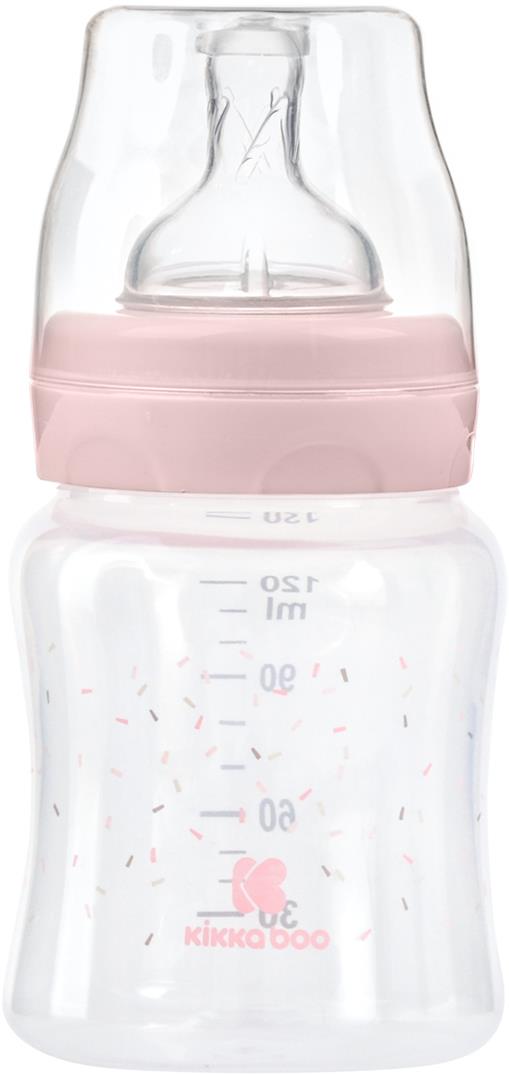 KikkaBoo Láhev Hippo Dreams 120 ml Pink