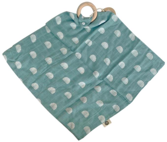OB Designs Plenka s kroužkem Shell Print 40 × 40 cm - Ocean