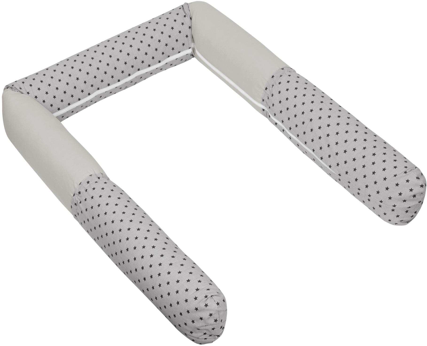 Bellatex válec do postele 323/901, hvězdičky šedé, 16 × 280 cm