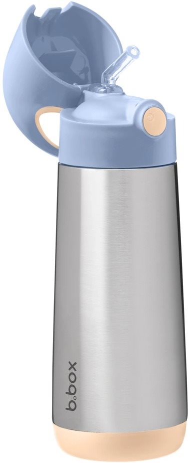 b.box Termoska na pití s brčkem 500 ml broskvová