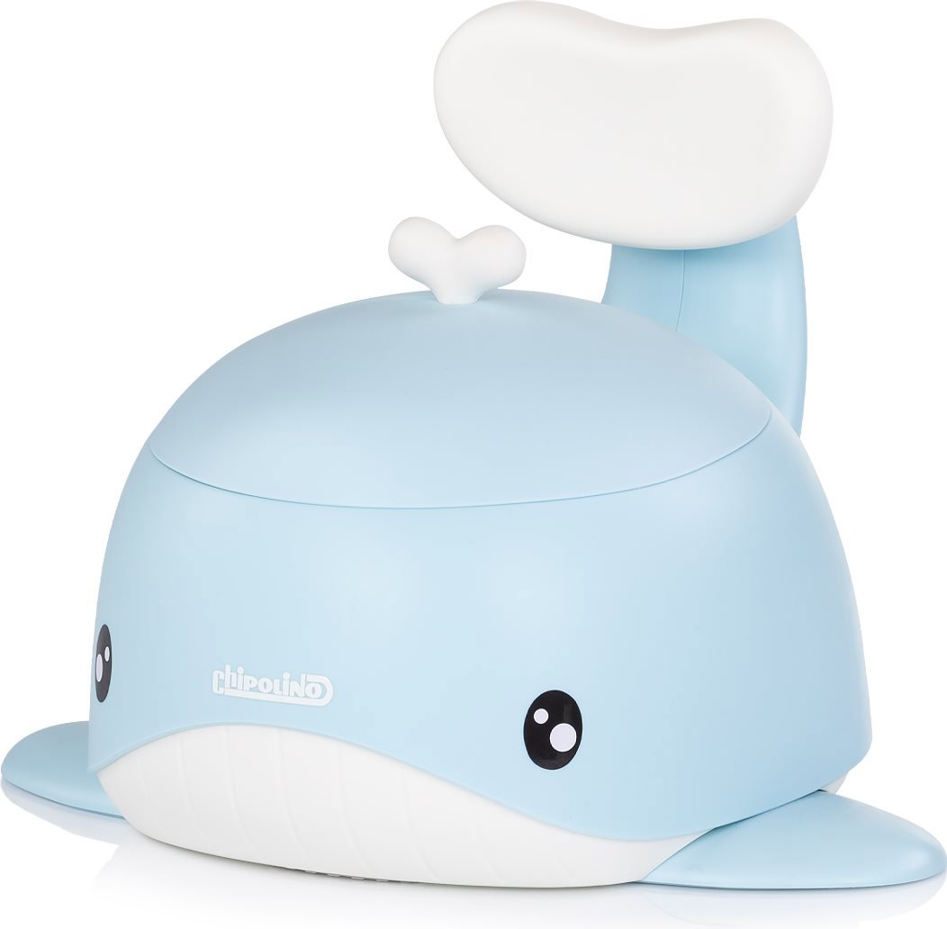 CHIPOLINO Dětský nočník s opěrkou Whale Blue