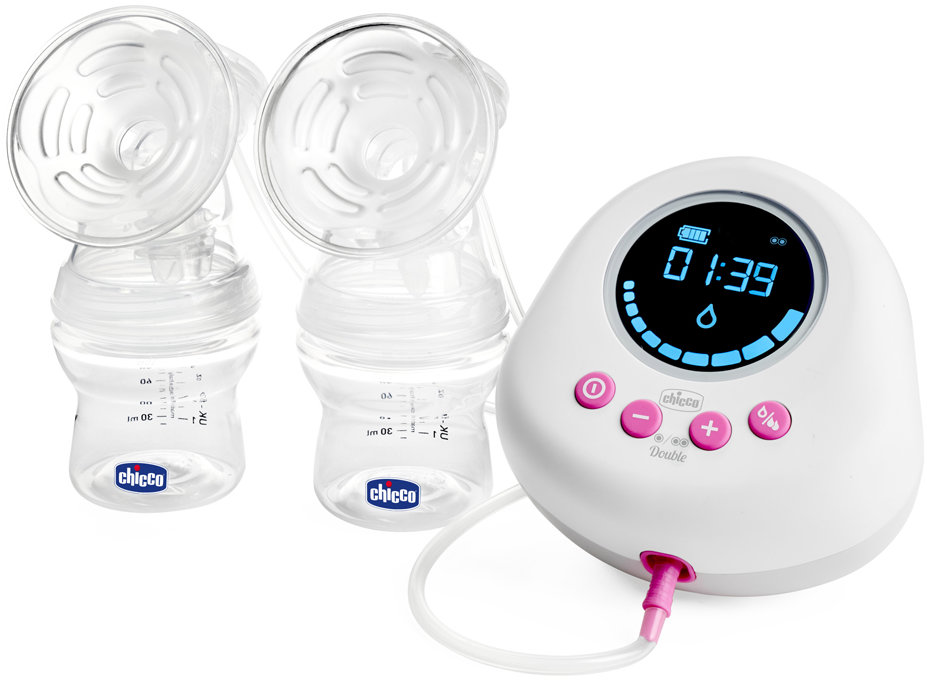 CHICCO Elektrická odsávačka Double Pink Duo