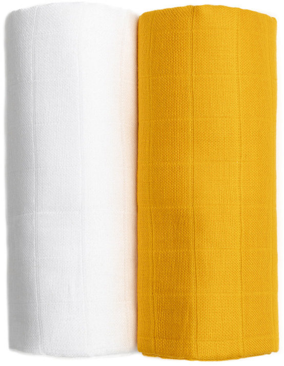 T-TOMI Tetra osušky Exclusive Collection White + Mustard