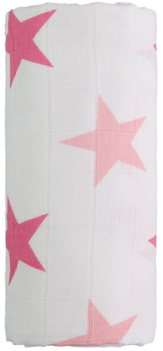 T-TOMI Tetra Velká bavlněná osuška Pink stars