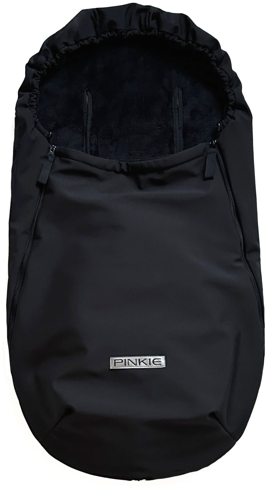 Pinkie fusak softshell black-slabší podélné otvory