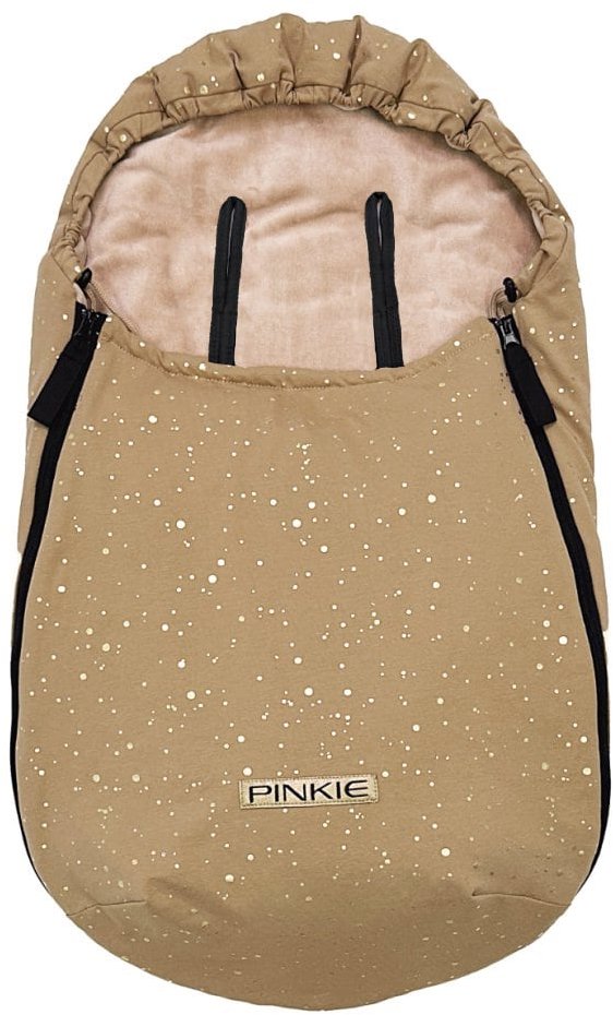 Pinkie fusak shine gold camel 0-12 měsíců