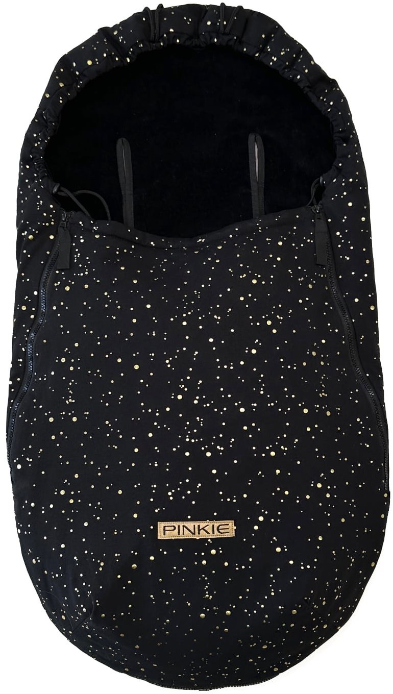 Pinkie fusak shine gold black-lehký podélné otvory