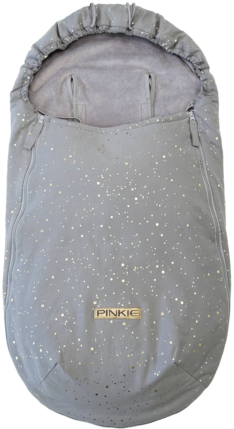 Pinkie fusak shine gold grey-lehký podélné otvory